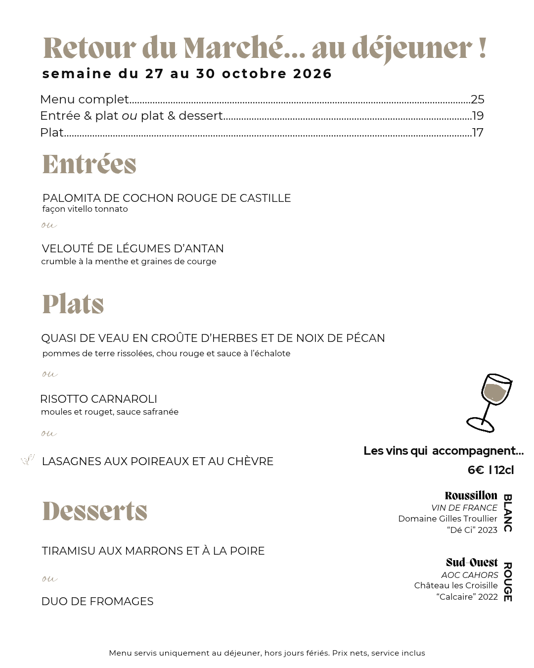 RETOUR DU MARCHE A PUBLIER 6 | Maison Jenny Cartes & Menus Lutterbach 0